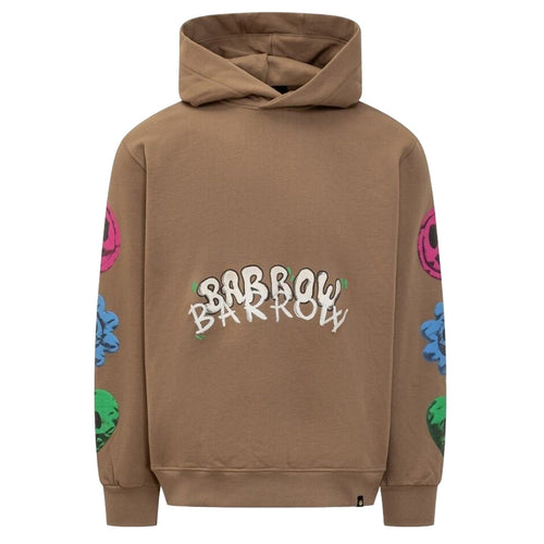 BARROW felpe senza cappuccio unisex barrow - hoodie - marrone da uomo