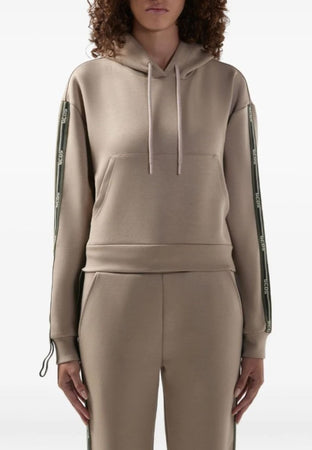 GCDS FELPA LOGO TAPE SCOUBA HOODIE da donna