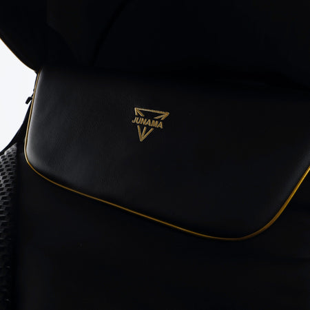 Trio Junama Diamond Fluo in Pelle V2 Nero Telaio Oro Giallo Navicella Nera