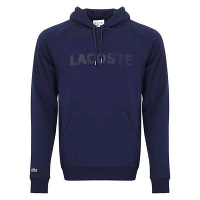 Lacoste Felpa Uomo Con Cappuccio E Tasca Frontale Felpa 100% Cotone Con Logo Coccodrillo Ricamato Polsini E Brodo A Coste Tinta Unita