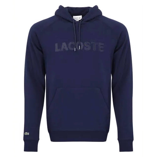 Lacoste Felpa Uomo Con Cappuccio E Tasca Frontale Felpa 100% Cotone Con Logo Coccodrillo Ricamato Polsini E Brodo A Coste Tinta Unita
