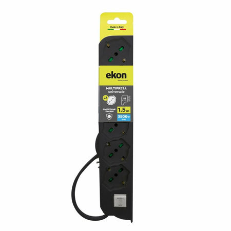 Ekon Multipresa 6 Prese Bipasso Italo-Tedesche Cavo 1.5m