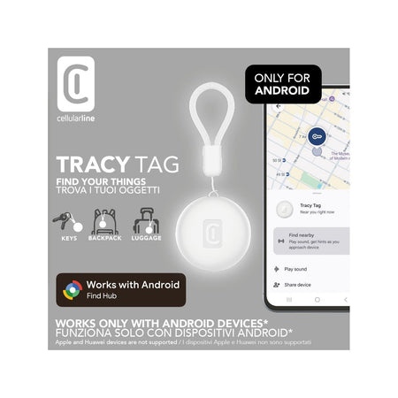 Localizzatore Oggetti Cellularline Tracy Tag per Android