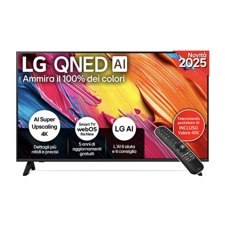 Lg 43QNED70A6A Smart TV 43 QNED 4K Ultra HD WebOS HDR10 Nero