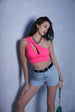 TOP MONOSPALLA COL FUXIA TG UNICA