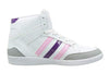 ADIDAS Basketball Ragazza art. VLNEO HOOPS MID W (F38384) in ecopelle White/Pink/Purple