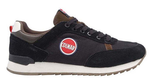 COLMAR Sneakers Uomo art. TRAVIS COLORS 007 in tessuto/suede Black/Brown