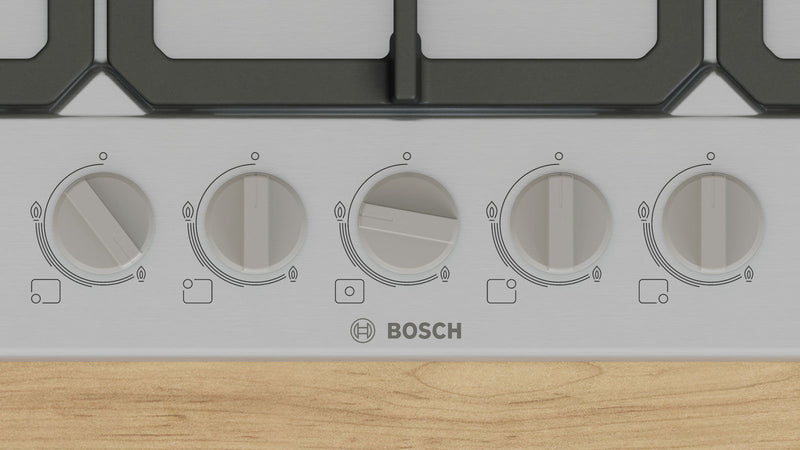 Bosch PGQ7B5K90 Piano Cottura a Gas 75 cm Inox