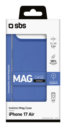 Cover Sbs MagSafe Compatibile per iPhone 17 Air Blu Morbida TEINSTMAGIP1766B
