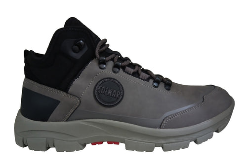 COLMAR Sneakers Uomo art. RACER in pelle/tessuto DK Grey-Red