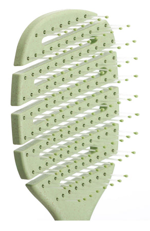 Spazzola Piatta Muitomas Hairbrushlgn Verde per Capelli