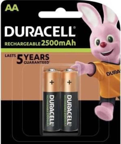 (1-Confezione)-Duracellricar.-Batterie-2pz-Stilo-2500mah-Hr6-Dx
