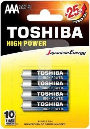 (1-Confezione)-Toshiba-Batterie-4pz-Ministilo-Lr03gcp-Bp-4-Aaa