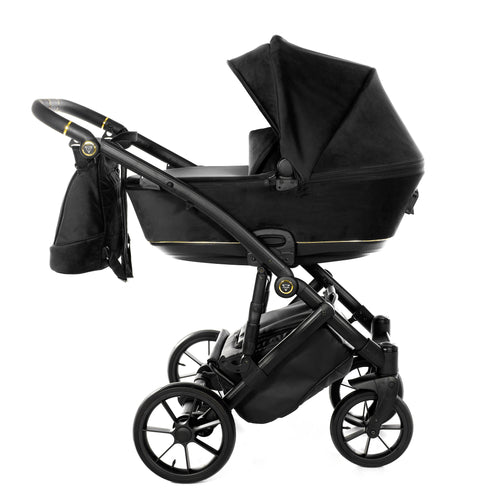 Junama Space Velur 2 in 1 Nero Telaio Nero