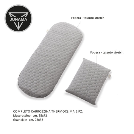 Completo Materassino Carrozzina Trio Junama Thermo Clima 2 Pz