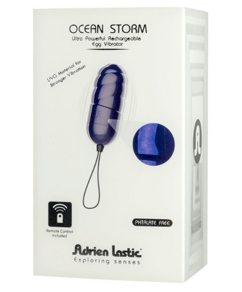 Ocean Storm ovetto vibrante 10 x super potente con telecomando ricaricabile USB