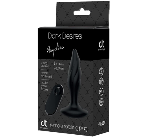 Dark Desires Angelina Plug anale vibrante 9x e rotante stimolante telecomando