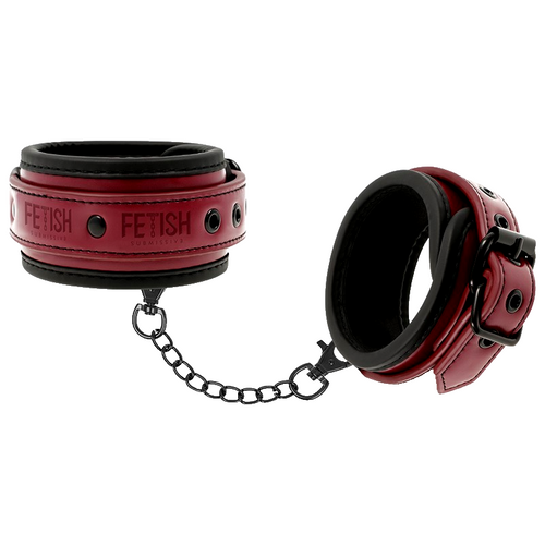 Fetish Premium submissive cavigliere bondage vegano rosse imbottite BDSM fetish