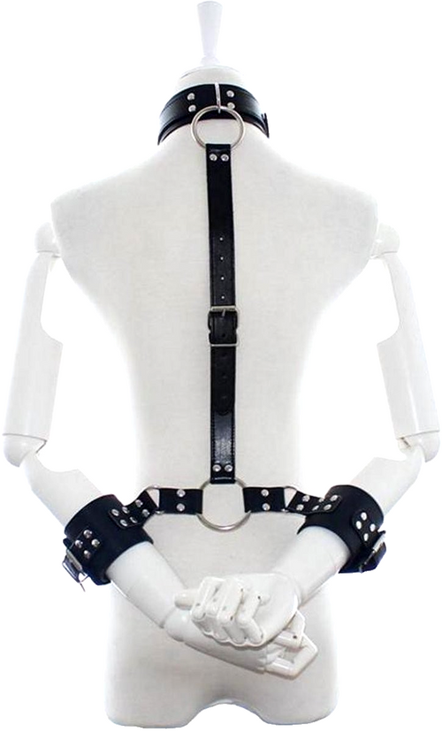 Latetobed BDSM line Set collare + manette per bondage fetish BDSM scomponibile