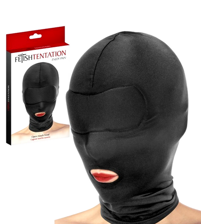 Pain Closed Hood Maschera BDSM Dominazione Privazione Sensoriale nero