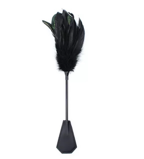 Frustino Ticler tintillatore piume circa 40 cm fetish bondage BDSM sadomaso