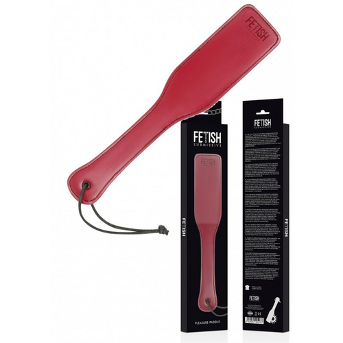 Sculacciatore Premium paddle rosso pelle fetish bondage BDSM sadomaso