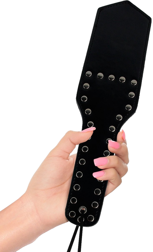 Sculacciatore doppio Luxury Round Double fetish bondage BDSM sadomaso nero rosso