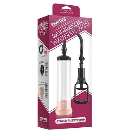 LOVETOY SVILUPPATORE A POMPA SVILUPPATRICE IN ABS TRASPARENTE CON VAGINA
