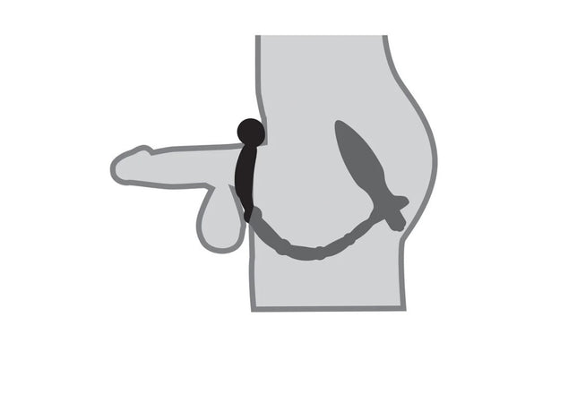 Ass Kicker Stimolatore prostatico plug anale doppia vibrazione 10 cm di inseribi