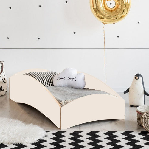 Lettino Montessori ONDA bianco 180 x 90 cm