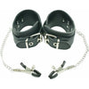 Mokko fetish Manette Premium rosse e nere cuffs bondage sadomaso