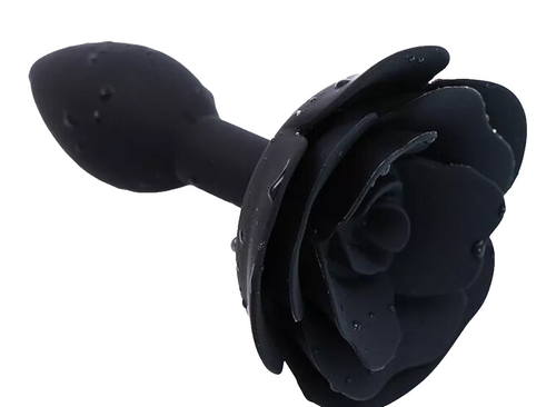 plug anale a Rosa nera Premium silicone Scenografico ideale per foto fetish