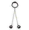 Premium set collare + manette per caviglie catena 80 cm per bondage fetish BDSM