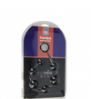 Catena Palle anali 40 cm con 6 balls nero silicone diamtro max 3,8 cm