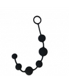 Catena Palle anali 40 cm con 6 balls nero silicone diamtro max 3,8 cm