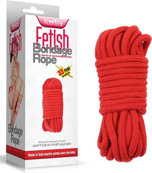 Corda Bondage LOVETOY SUPER morbida cotone 10 m ideale per legature
