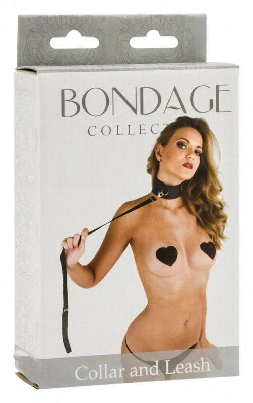 Collare con guinzaglio plus size LOLA Bondage Black collar fetish bdsm