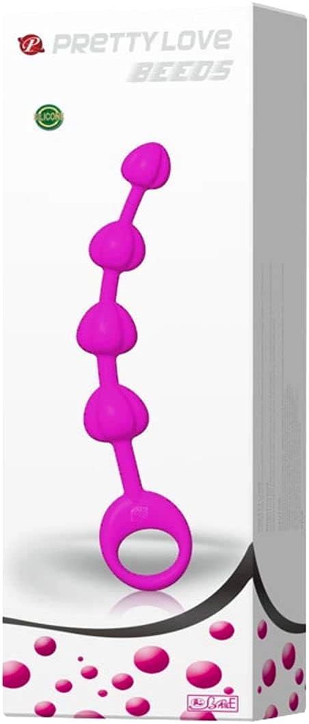 Stimolatore anale Progressivo 4 cuori viola 19 cm silicone per max 2,3 cm