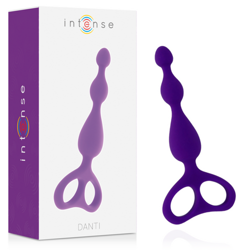Stimolatore perle anali Progressivo viola 17,5 cm x max 3,3 cm loop estrazione