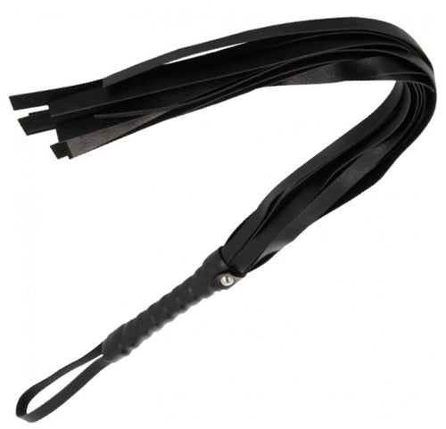 Frustino Flogger nero circa 45 cm fetish bondage BDSM sadomaso frusta