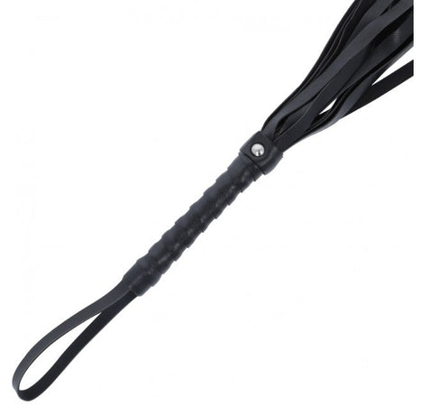 Frustino Flogger nero circa 45 cm fetish bondage BDSM sadomaso frusta