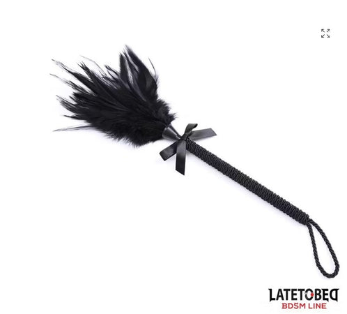 Frustino Ticler tintillatore piume circa 40 cm fetish bondage BDSM sadomaso