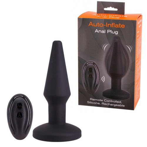 Plug anale gonfiabile telecomando inserto ano stimolante 142 x 70 mm anal