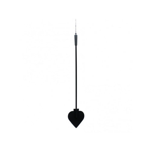 Frustino a cuore da cavalli nero 40 cm circa fetish bondage BDSM sadomaso nero