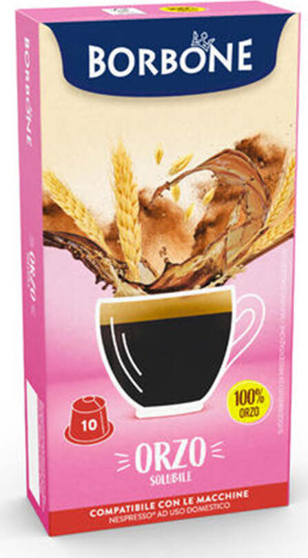 10-Capsule-Compatibili-Nespresso,-Orzo-Solubile,-Caffè-Borbone