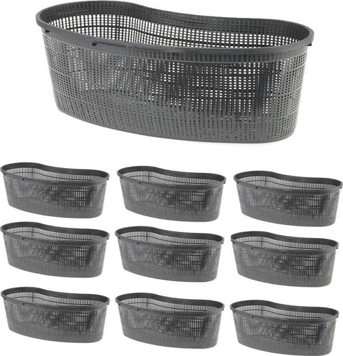 10 Cesti per Piante da Laghetto Ovale Ciascuno Misura 45 x 18 x h 15 Giardino e giardinaggio/Attrezzi da giardino e attrezzature per l'irrigazione/Vasi e accessori per piante/Vaschette da giardino Ogomondo - Martina Franca, Commerciovirtuoso.it