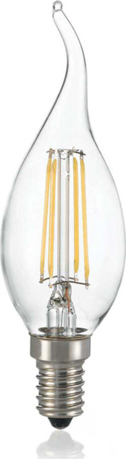 10-Lampadine-Led-Colpo-Di-Vento-E14-4-Watt-3000K-400-Lm-Dimmerabile-Trasparente