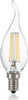 10-Lampadine-Led-Colpo-Di-Vento-E14-4-Watt-3000K-400-Lm-Dimmerabile-Trasparente