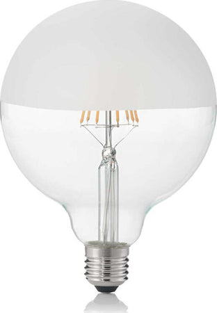 10-Lampadine-Led-Globo-D125-E27-8-Watt-3000-K-780-Lm-Trasparente-Bianco-Satinato