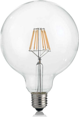 10-Lampadine-Led-Globo-D125-E27-8-Watt-3000-K-860-Lm-Cri-80-Trasparente